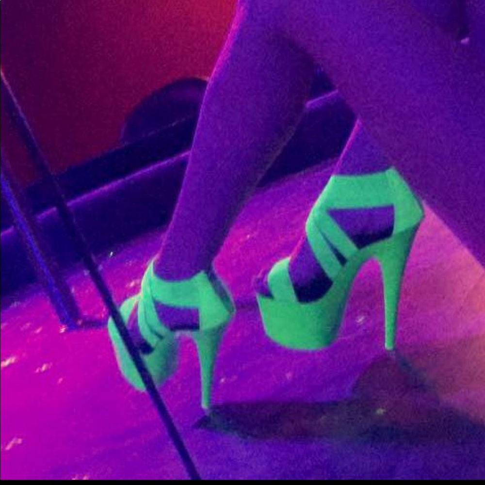 lime green dance shoes